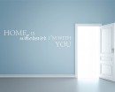 Home is Quotes Wall Decal Motivational Vinyl Art Stickers